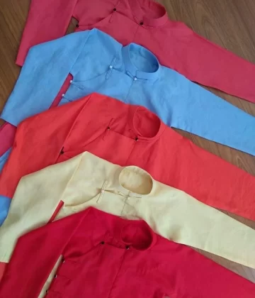 Trưng bày BST Áo Dài ngũ thân- 7 sắc cầu vồng